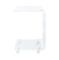 Rollins Acrylic Bar Cart