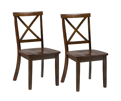 Richmond Cherry X Back Dining Chair (Set of 2)