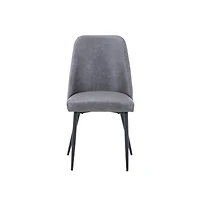 Maddox Mid-Century Modern Faux Leather Upholstered Dining Chair (Set of 2)