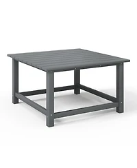 Low Outdoor Hdpe Square Patio Coffee Table
