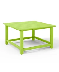 5-Piece Hdpe Adirondack Chair Outdoor Patio Square Table Conversation Set