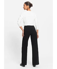Olsen Women's Dana Fit Wide Leg Trouser
