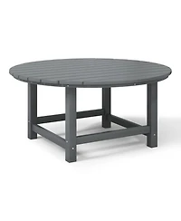 Low Outdoor Hdpe Round Patio Coffee Table
