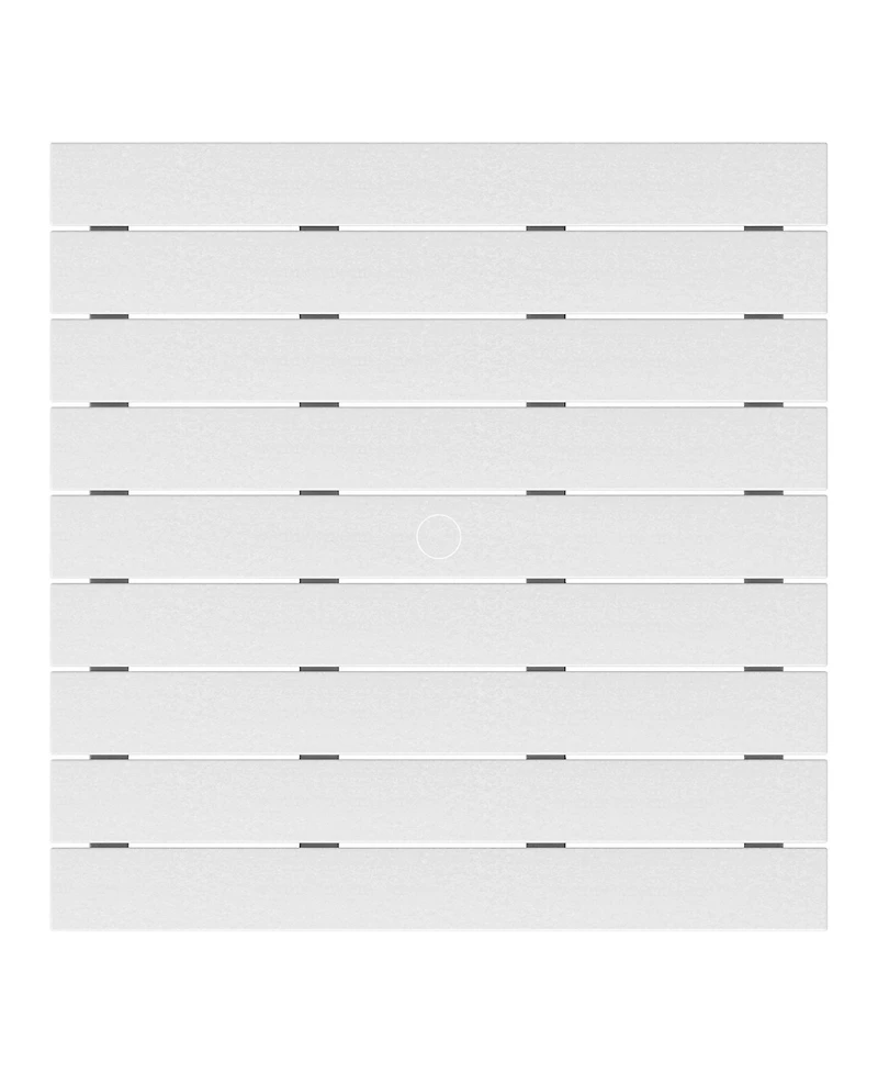 5-Piece Outdoor Patio Hdpe Adirondack Chair With Square Coffee Table Conversation Set