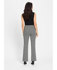 Olsen Women's Mona Fit Slim Pattern Knit Pant