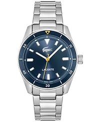 Lacoste Men's Boston Silver Tone Stainless Steel Bracelet Watch