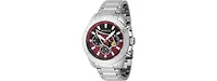 Invicta Men's 47960 Nfl Arizona Cardinals Quartz Multifunction Black, Red Dial Watch