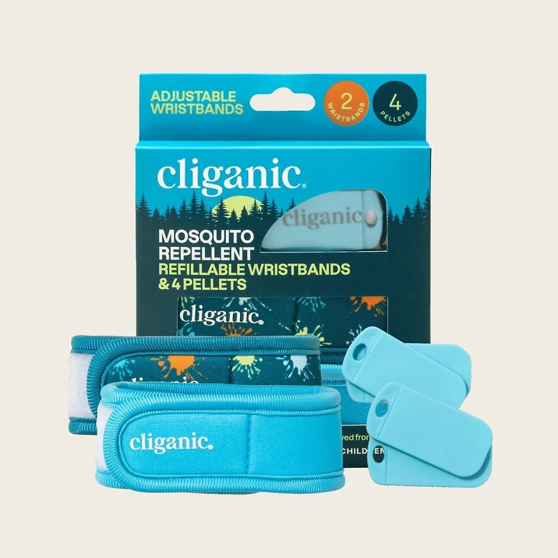 Mosquito Repellent Refillable Wristbands - 6 Refills
