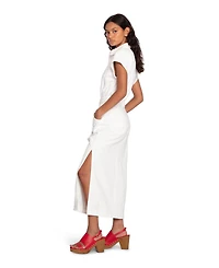 Belle & Bloom Sundown Denim Midi Shirt Dress