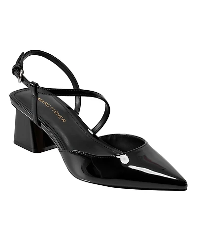 Marc Fisher Women's Loya Strappy Block Heel Pumps