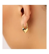 Ana Luisa Heart Earrings - Cameron