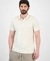 Guess Men's Quattro Crest Short Sleeve Polo Shirt
