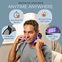 LifePro Red Light Therapy Device – Compact, Rechargeable Neck Pain Relief, Near Infrared Light with Multiple Settings