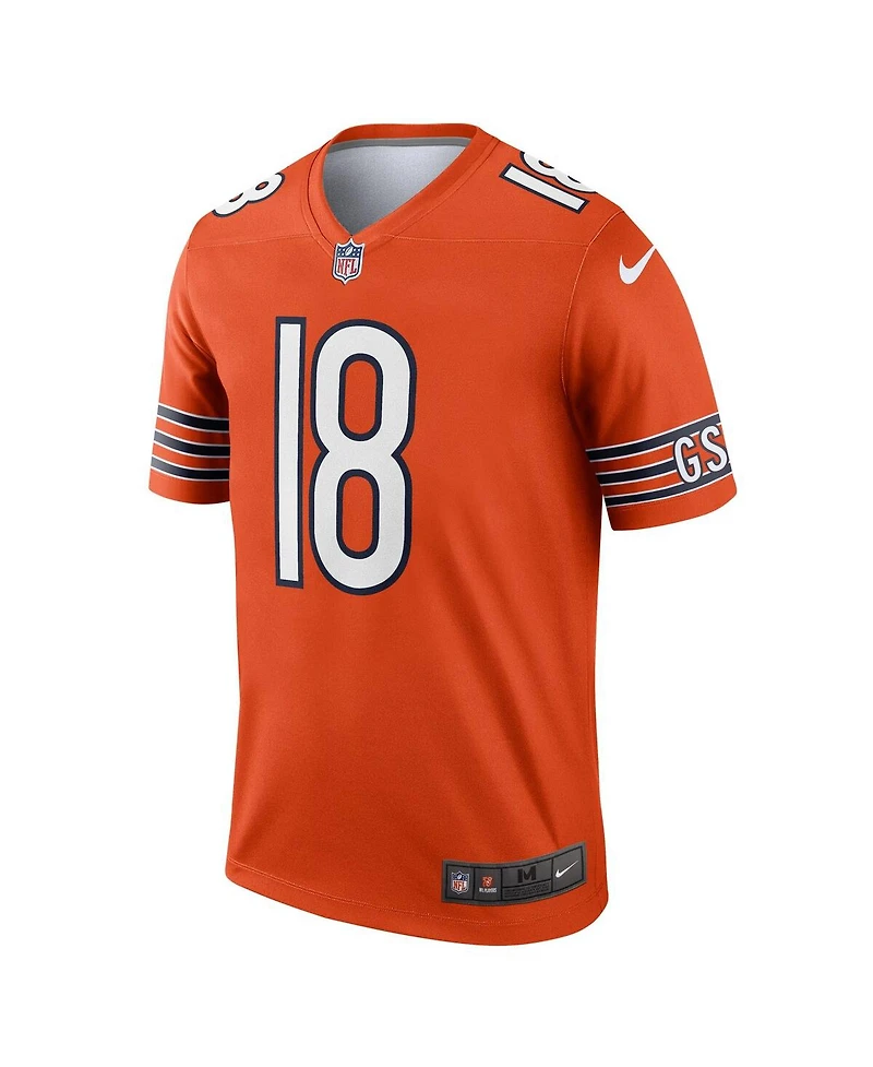 Nike Men's Caleb Williams Orange Chicago Bears Alternate Legend Player Performance Top