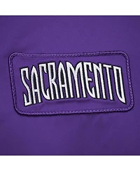 Mitchell & Ness Men's Purple Sacramento Kings Hardwood Classics Nights Team Leader Satin Full-Zip Jacket