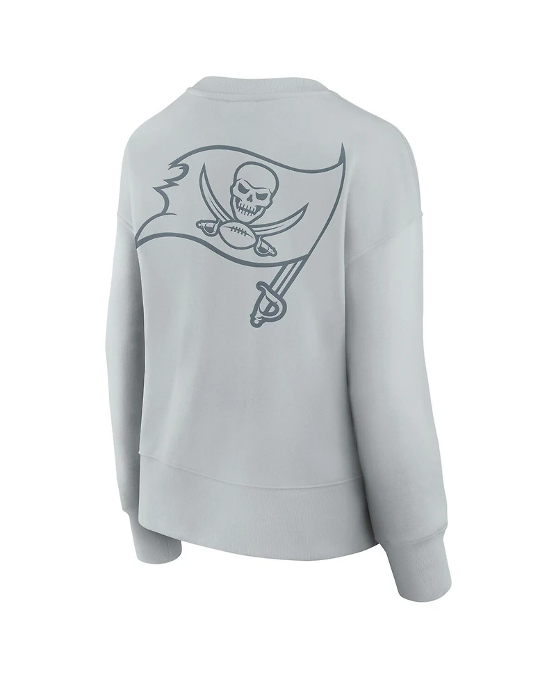 Fanatics Women's Gray Tampa Bay Buccaneers Elements Pullover Sweatshirt
