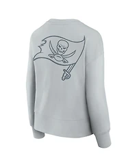 Fanatics Women's Gray Tampa Bay Buccaneers Elements Pullover Sweatshirt