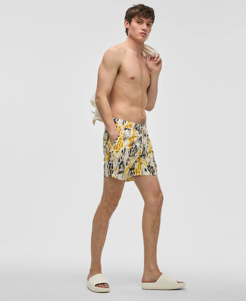 Mode of One Men's Fashion Animal Regular-Fit Printed Swim Trunks, Exclusively at Macy's