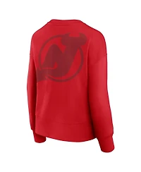 Fanatics Women's Red New Jersey Devils Elements Flow Pullover Sweatshirt