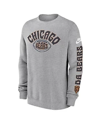 Nike Men's Chicago Bears Nike Charcoal Rewind Club Pullover Sweatshirt