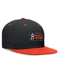 Nike Men's Black/Orange Baltimore Orioles City Connect True Fitted Hat