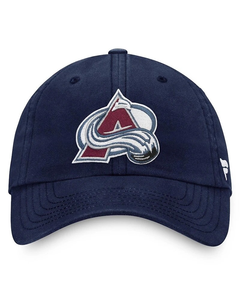 Fanatics Men's Navy Colorado Avalanche Core Primary Logo Adjustable Hat