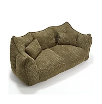 Bean Bag Chair for Adults, Cozy Chenille Sofa, Perfect for Gaming, Reading, and Relaxing-The Pop Home