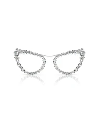 Swarovski Women's Blue Light Glasses with Crystals clip-on, SK7011