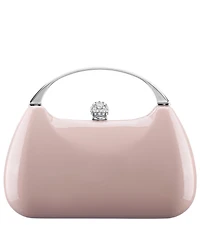 Nina Women's Metallic Minaudiere bag with Metal Handle