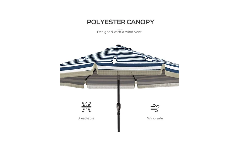 Outdoor Beach Umbrella – Lightweight and Portable Uv Protection for Beach, Picnic, or Use