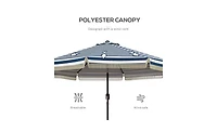 Outdoor Beach Umbrella – Lightweight and Portable Uv Protection for Beach, Picnic, or Use
