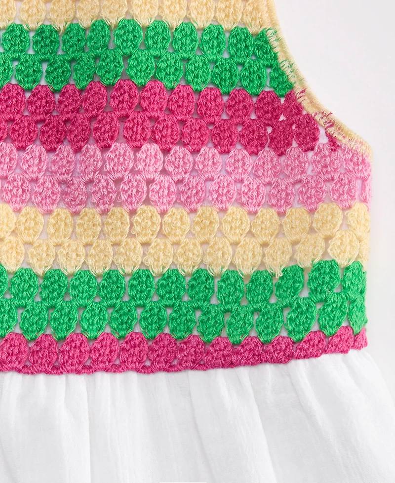 Epic Threads Little & Big Girls Cotton Multi Crochet Swing Tank Top, Exclusively at Macy's