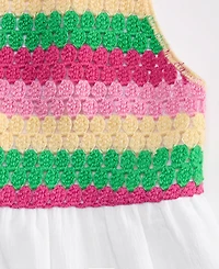Epic Threads Little & Big Girls Cotton Multi Crochet Swing Tank Top, Exclusively at Macy's