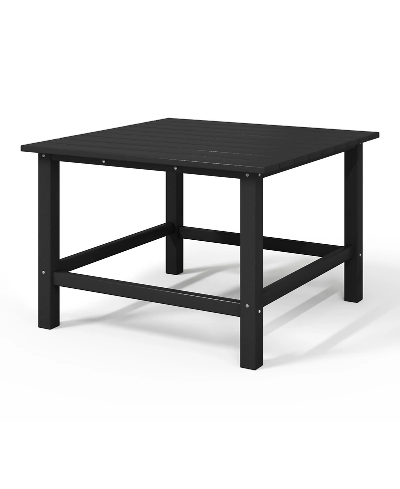 Kids Outdoor Patio Furniture Hdpe 30" Wide Square Dining Table