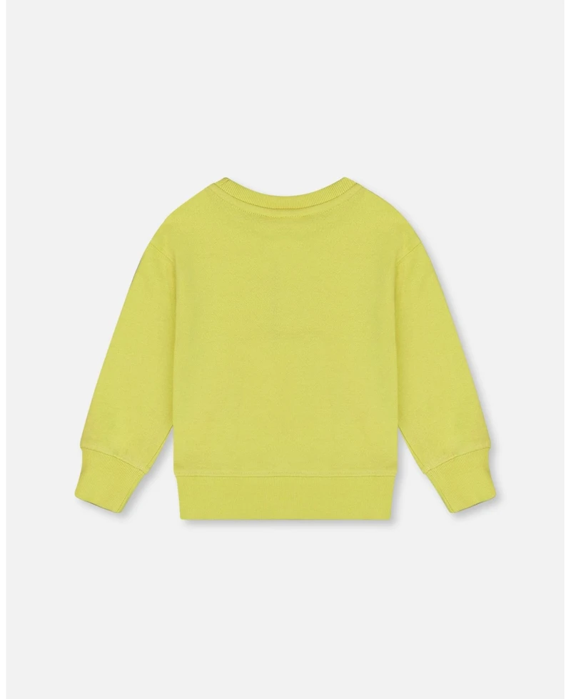 Deux par Toddler Boys Pullover Graphic Sweatshirt Lime Green - Toddler|Child