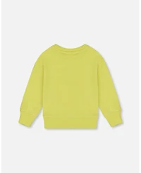 Deux par Toddler Boys Pullover Graphic Sweatshirt Lime Green - Toddler|Child