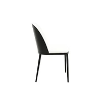 Dining Side Chair with Leather Seat