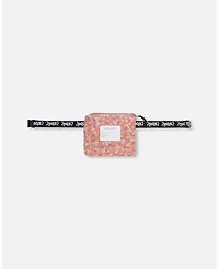 Deux par Deux Girl Printed Packable Windbreaker Small White Flowers On Pale Pink - Toddler|Child