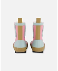 Deux par Deux Girl Short Rain Boots Pink - Toddler|Child