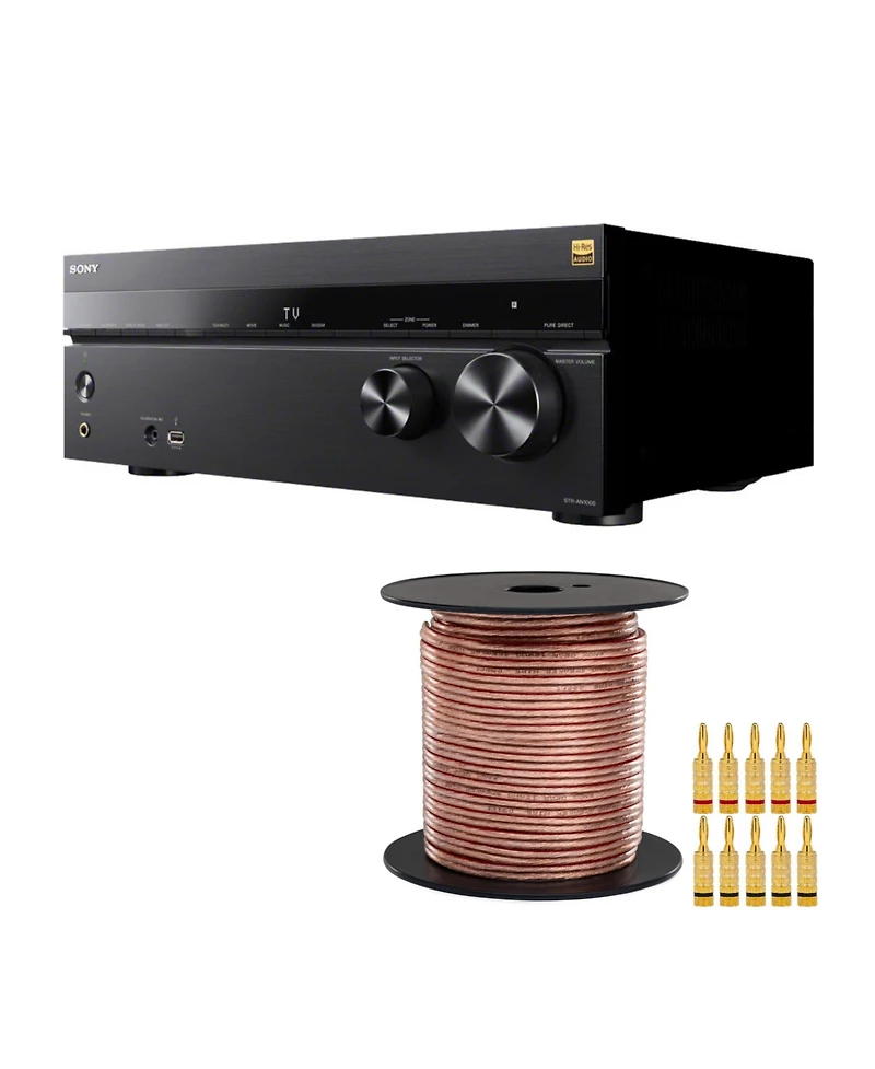 Sony Str-AN1000 7.2 Channel 8K Av Receiver With Speaker Accessory Kit Bundle