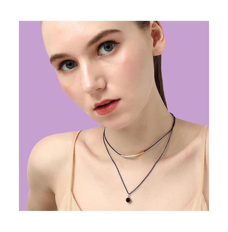 Bar Charm Multi-Layer Necklace