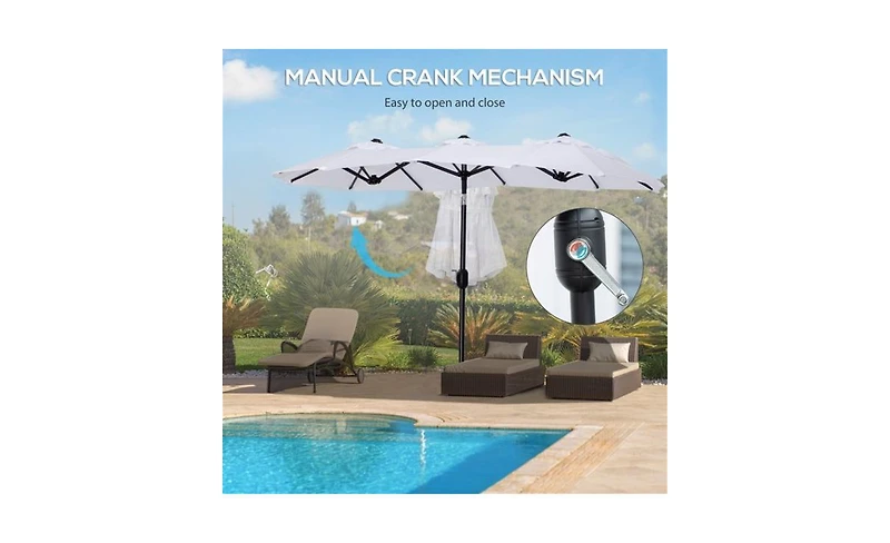 Heavy-Duty Outdoor Beach Umbrella for Sun Protection and Beach Days