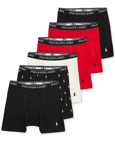 Polo Ralph Lauren Men's 5+1 Free Bonus Classic-Fit Boxer Briefs