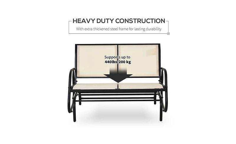 Comfortable Outdoor Courtyard Seating for Patio, Garden, or Backyard