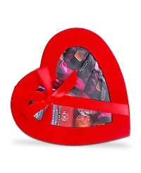Alder Creek Gift Baskets Red Heart Shaped Box of Chocolates Gift Box, 9 Items
