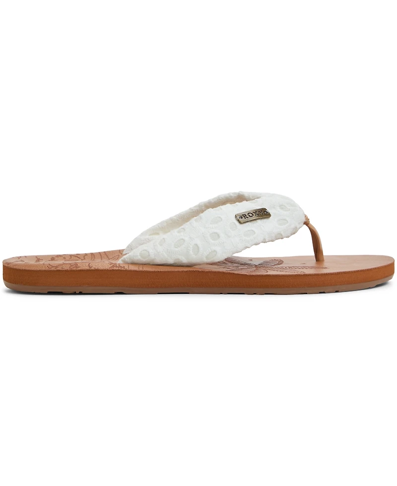 Roxy Women's Tulum Slip-On Flat Sandals