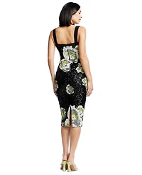 Dress the Populations Women's Nicole Floral-Sequined Midi