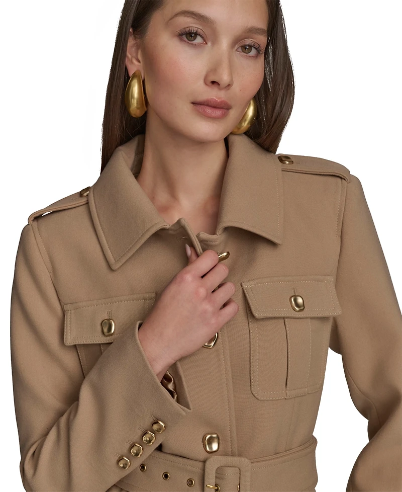 Donna Karan New York Women's Belted Crepe Jacket