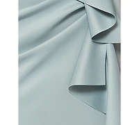 Xscape Scuba Off-The-Shoulder Gown