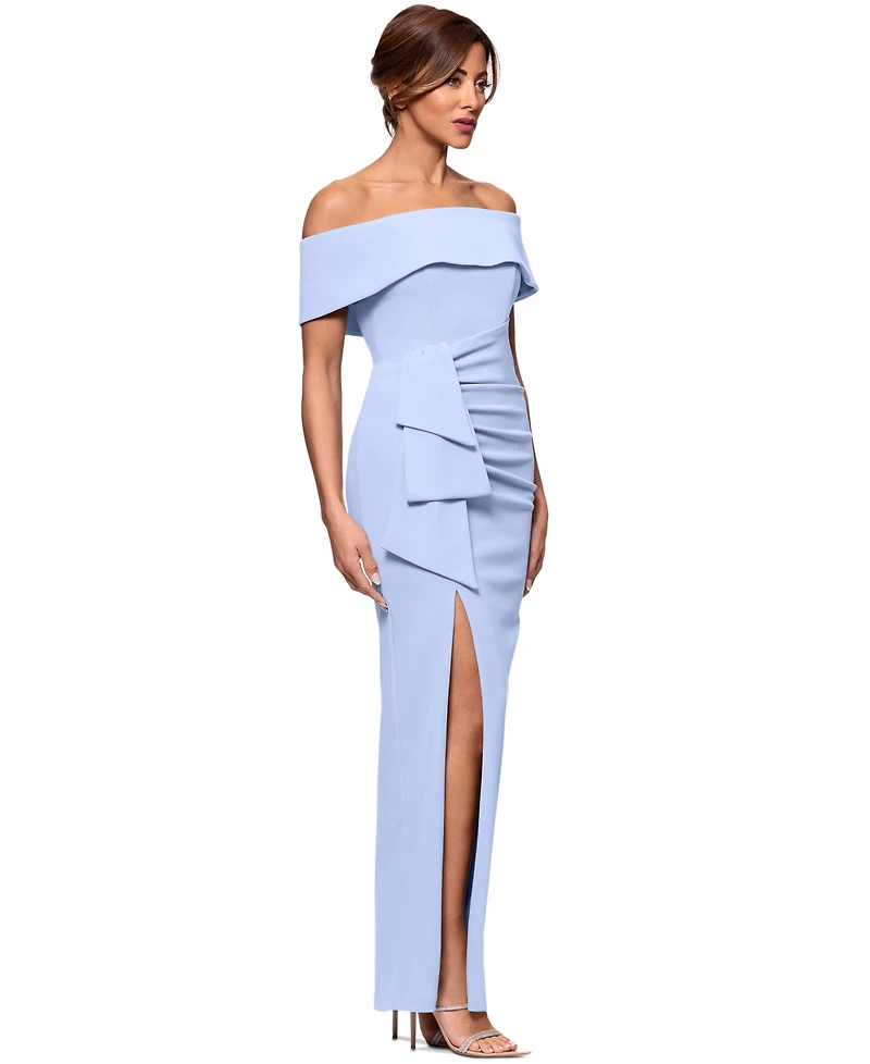 Xscape Off-The-Shoulder Gown
